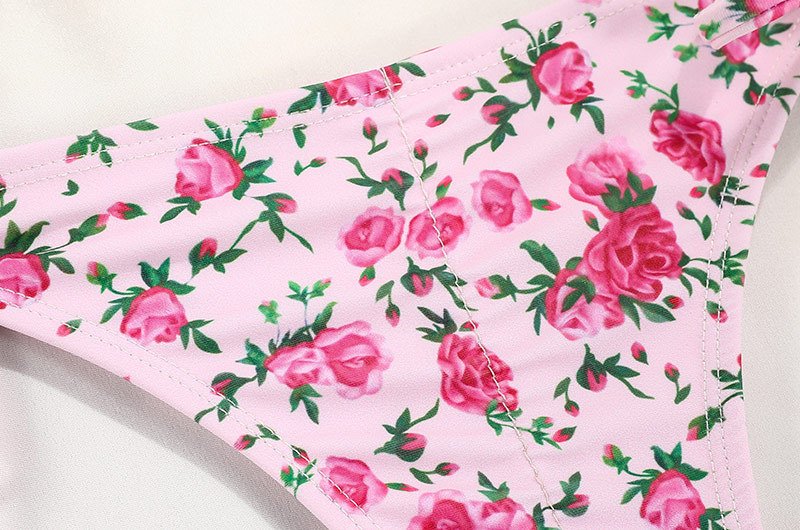 Swimwear Women's Printed Strap Bikini - Image 9